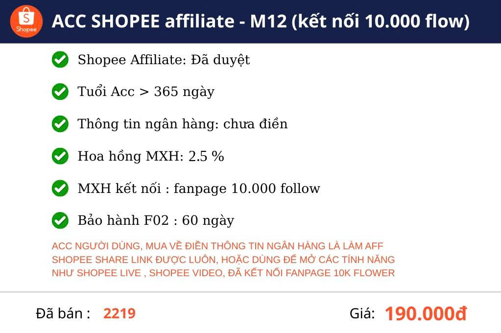 Acc Shopee VIP 4