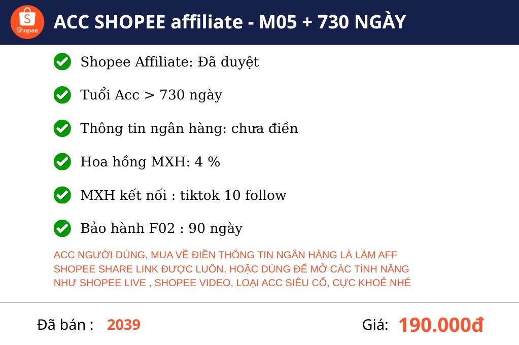 Acc Shopee VIP 3