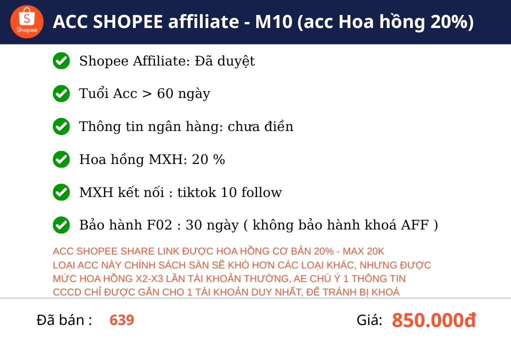Acc Shopee VIP 5